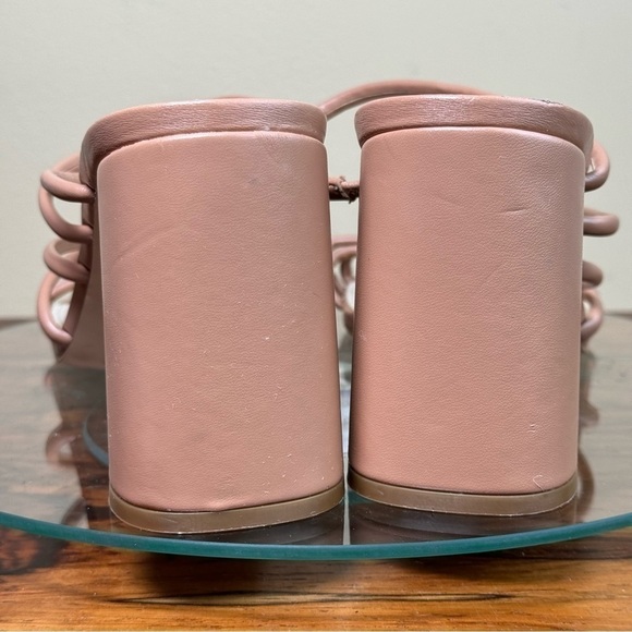 NINE WEST Strappy Open Toe Heel Sandals Platform Block Heels Size 13 - Picture 10 of 15